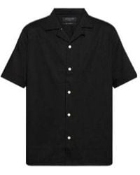 AllSaints - Short Sleeve Button-Up Shirt - Lyst