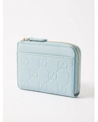 Gucci - Gg Emblem Zip Card Case - Lyst