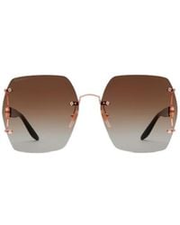 Gucci - Eyewear Geometric Frame Sunglasses - Lyst
