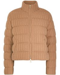 Moncler - Padded Wool And Cashmere-Blend Jacket - Lyst