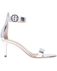 Gianvito Rossi - Logo High-Heel Sandals - Lyst