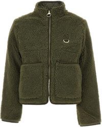Barbour - Fleece Zip-Up Stand Collar Jacket - Lyst