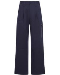 Ami Paris - Wide-Leg Wool Trousers - Lyst