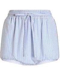 Dolce & Gabbana - Striped Drawstring Shorts - Lyst