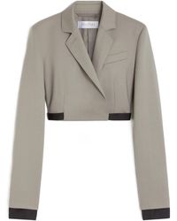 Max Mara - Cropped Notched-Lapel Jacket - Lyst