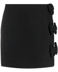 Valentino - Bow Detailed Mini Skirt - Lyst