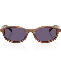 Prada - Eyewear Oval Frame Sunglasses - Lyst