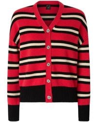 Pinko - Striped Button-Up Cardigan - Lyst