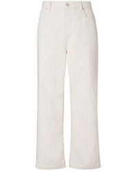 Fendi - Stitch Detail Straight-Leg Long Jeans - Lyst