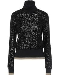 Dolce & Gabbana - Sequin Turtleneck Knit Sweater - Lyst