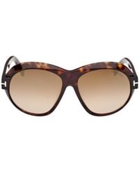 Tom Ford - Eyewear Inger Round Frame Sunglasses - Lyst