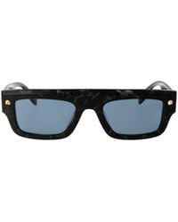 McQueen - Eyewear Rectangle Frame Sunglasses - Lyst