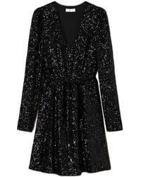 Twinset - Sequin Puff-Sleeve Mini Dress - Lyst