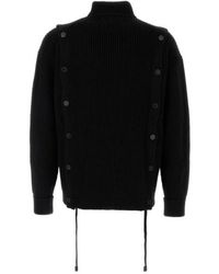 Setchu - Long-Sleeved Blended Sweater - Lyst