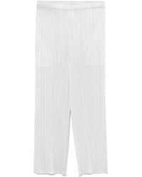 Pleats Please Issey Miyake - Pleats Please Issey Miyake Elasticated Waistband Trousers - Lyst