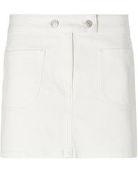 Courreges - Denim Mini Skirt - Lyst
