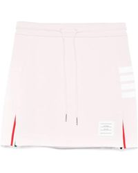 Thom Browne - 4 Bar Stripe Drawstring Mini Skirt - Lyst