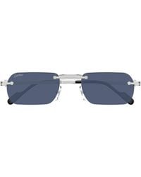 Cartier - Rimless Sunglasses - Lyst