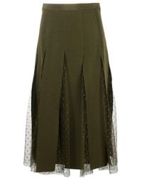 RED Valentino - Pleated Tulle Skirt - Lyst