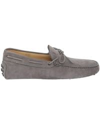Tod's - Round Toe Slip-On Loafers - Lyst