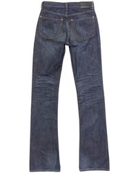 Acne Studios Stacked Belts Jeans in Black | Lyst UK