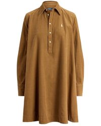 Polo Ralph Lauren - Collared Tunic Dress - Lyst