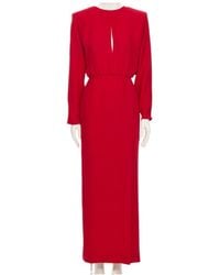 Valentino - Cut-Out Detailed Long-Sleeved Dress - Lyst