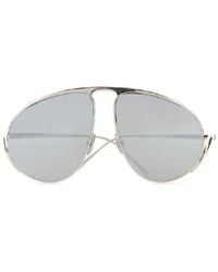 Loewe - Hillock Aviator Frame Sunglasses - Lyst