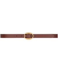Saint Laurent - Oval Buckle Belt - Lyst