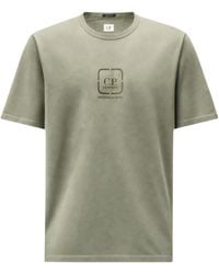 C.P. Company - Metropolis Series Mercerized-Jersey Short-Sleeve Crew-Neck Logo-Badge T-Shirt - Lyst