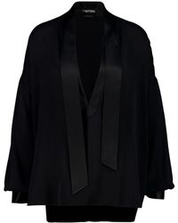 Tom Ford - Tuxedo Detailed Tunic Shirt - Lyst