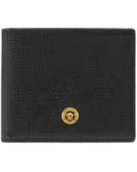 Versace - Medusa Biggie Logo-Lettering Bi-Fold Wallet - Lyst
