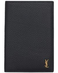Saint Laurent - Tiny Cassandre Passport Case - Lyst