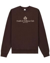 Sporty & Rich - H & W Crest Crew-Neck Logo Sweatshirt - Lyst