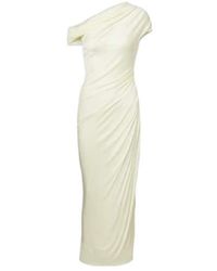 Galvan London - Draped One-Shoulder Midi Dress - Lyst
