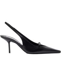 Victoria Beckham - 75 Leather Slingback High-Heel Sandals - Lyst
