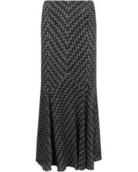 Missoni - Zig Zag Lame Flared Long Skirt - Lyst