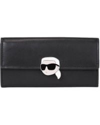 KARL LAGERFELD - K/Ikonik 2.0 Leather Wallet - Lyst