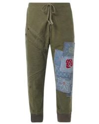 Greg Lauren - Patchwork Cotton Sweatpants - Lyst