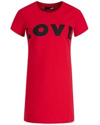 Moschino - Logo Details T-Shirt Dress - Lyst
