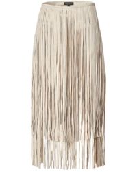 Rag & Bone - Fringed Suede Skirt - Lyst
