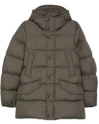 Woolrich - Hooded Quilted Down Jacket - Lyst