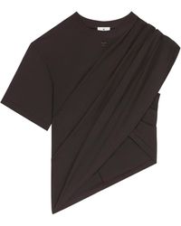 Courreges - Asymmetrical Twist T-Shirt - Lyst
