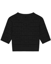 Givenchy - Logo Detailed Cropped T-Shirt - Lyst