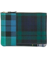 Comme des Garçons - Tartan Canvas Clutch Bag - Lyst