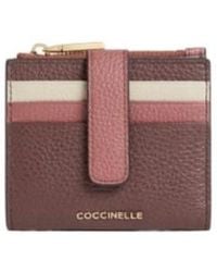 Coccinelle - Striped Zip-Up Wallet - Lyst