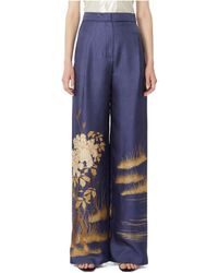 Max Mara - Studio Msemappa Floral Printed Pants - Lyst