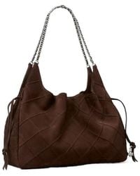 Tory Burch - Large Fleming Suede Tote - Lyst