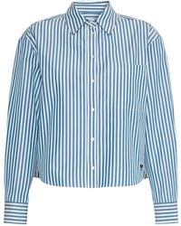Weekend by Maxmara - Stripe Cropped Shirt - Lyst