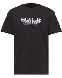 Moncler - Logo Printed Crewneck T-Shirt - Lyst
